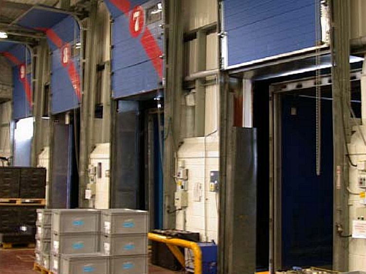 angular view of loading bay