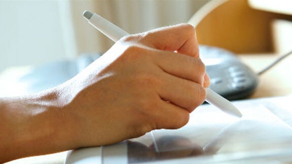 Using digital pencil with tablet