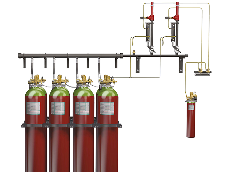 INERGEN 300 Bar System for fire suppression
