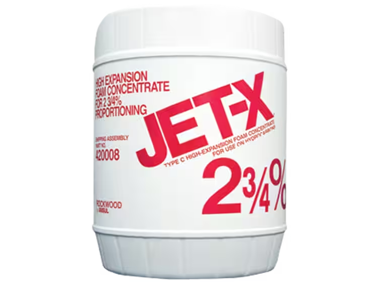 Jar containing foam concentrates for fire suppression